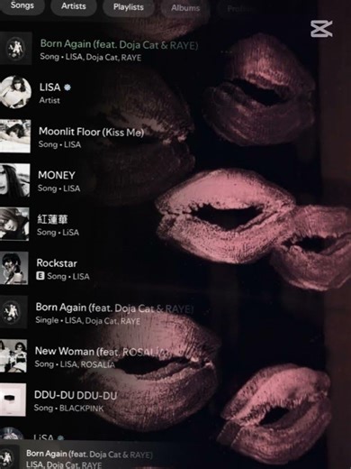 born again-#remix #lyrics #lisa #fypシ