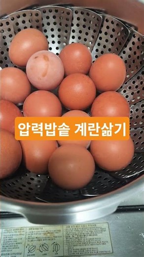 #압력밥솥 #계란삶기 #30분 #구운란만들기 #egg
