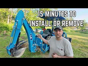 How to Attach and Remove a Tractor Backhoe