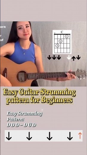 Easy Guitar Strumming Pattern for beginners