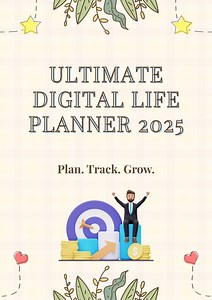 2025 Digital Life Planner PDF | Printable Daily Weekly Monthly Layouts Budget Goals Habit Tracker Savings Tracker | A4 & US Letter - Etsy Canada