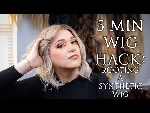 How to Root A Wig In 5 Minutes | Loreal Magic Root Wig Hack | Jesse M. Simons Synthetic Wig Tutorial