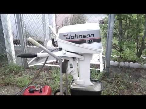Johnson 6hp shortshaft tiller outboard motor 2 stroke