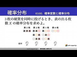 Q0100 確率変数と確率分布 [数学B 確率分布]