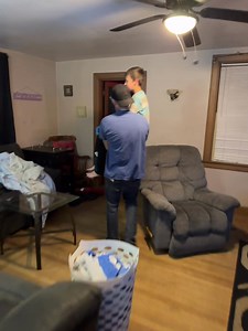 We have a running joke that Tristan can be mid sentence, and Glenn will scoop him up and just carry him, levitation style, around the house, and Tristan will continue talking like nothing happened. Tonight is no exception. Tristan was talking to me, and Glenn just said “let me pick you up”, Tristan stood up immediately and waited to be picked up. As soon as he was, he looked at me and said “as I was saying…”🤣🤣🤣 I bet you don’t get put to bed like this. 🤣 | Kristina Marie Rich