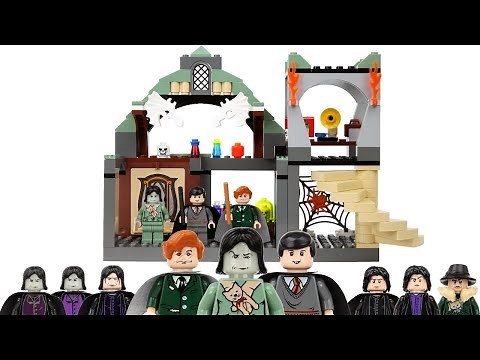2004 LEGO Harry Potter 4752 Lupin's Classroom + Every Snape Minifigure!
