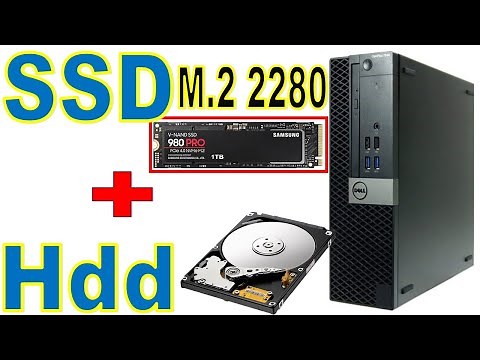 How to install an M.2 SSD and HDD on a Dell 7040 Core i5 CPU