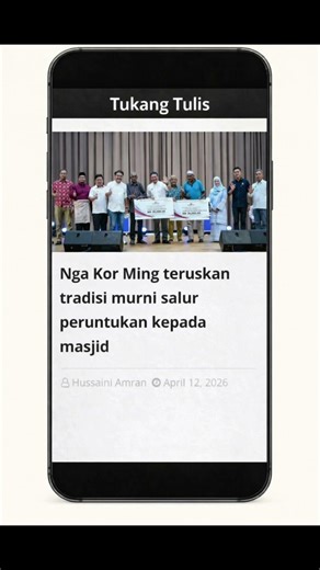 Baca artikel di blog Tukang Tulis https://hussaini-tukangtulis.blogspot.com/?m=1#ICYMI