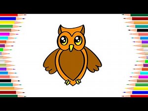 Πως να Ζωγραφίσω εύκολα μία κουκουβάγια | Ζωγραφική για Παιδιά | How to draw an Owl