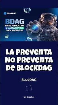 VENTA PRIVADA en BlockDAG 🤫 Y últimas noticias!!!