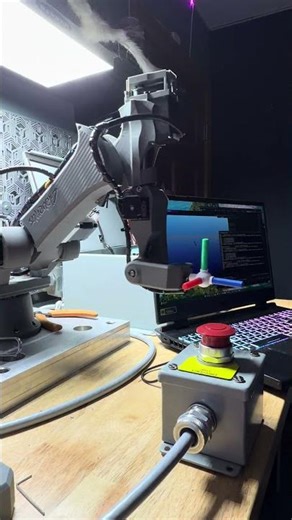 Now have Interpolated points and smoothed out linear moves. #robotarm #3dprinting