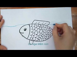 Vẽ con cá/Hướng dẫn vẽ con cá/ Cách vẽ CON CÁ