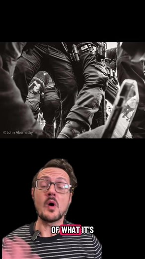 📷 John Abernathy. This photo is a first person perspective of being detained by ICE. Thousands of people have experienced this, and this is the first photo I’ve seen that gets to what it must have felt like. Abernathy was photographing in Minneapolis on January 15th when he was accosted by federal agents, wrongly accused of deploying bear spray. Thinking quickly, he tossed his camera & phone to a nearby photographer so evidence couldn’t be destroyed. And because of that, we have this remarkable