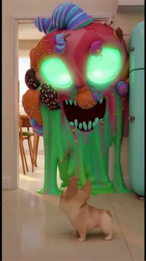 French Bulldog vs Giant Alien Ice Cream Monster! 🍦👾