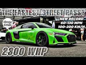 THE FASTEST STREET CAR EVER 😱 DRAGY TIMES 60-130 mph & 100-200 km/h (NEW STREET PASS RECORD)