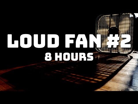 Dark Room Box Fan | 8 Hours of High Speed Fan Sounds for Sleeping