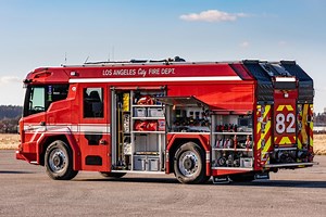 Firefighters: USA’s 1st all-electric fire engine arrives in Los Angeles