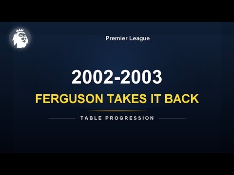 FERGUSON TAKES IT BACK | Premier League 2002-2003 | Table Progression & Title Race