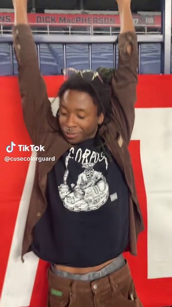 our take on the trend #marchingband #colorguard #guard #syracuse | color guard