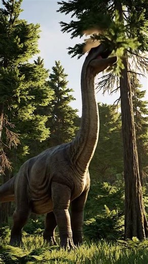 The dinosaur is is eating the leaves ￼