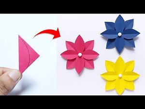Paper Flower Making | How To Make Easy Paper Flowers Step by Step