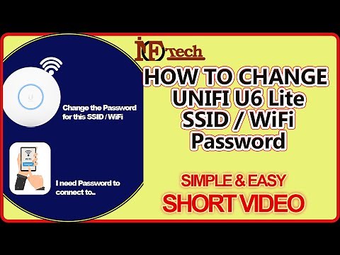 How to Change UBNT Unifi U6 Lite Access Point SSID / WiFi Password
