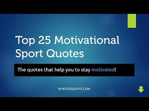 Top 25 Motivational Sport Quotes