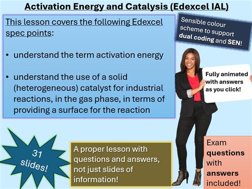 Catalysis - Homogeneous, Heterogeneous and Autocatalysis (click for video preview) | Teaching Resources