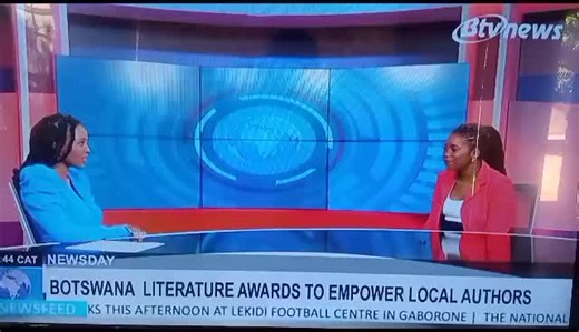 BTV interview on Botswana Literature Awards ❤️😍