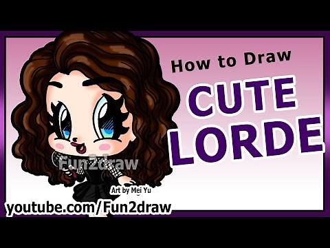 Art Lessons - Learn to Draw Lorde - How to Draw People + Celebrities - Fun2draw Chibi Girl Art Class