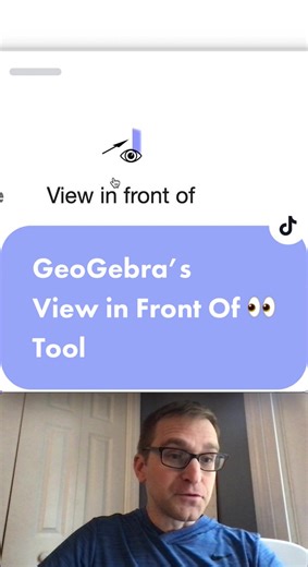 Geogebra 3D: View in Front Of Tool Demo