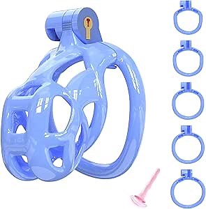 Blue Cobra Chastity Device Yithuet 3D Printed Cock Cage Discreet Packaging