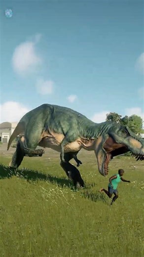 If Tyrannosaurus Rex escapes, humans will be... probably... 😱🦖😂 Jurassic World Evolution 2
