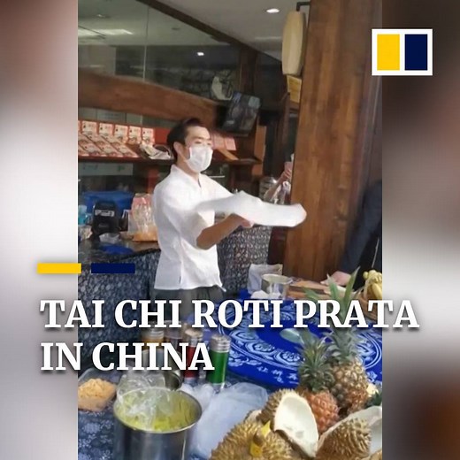 578K views · 3.2K shares | Using the power of tai chi, this 'kung fu master' creates the perfect roti prata dough. | South China Morning Post | Facebook