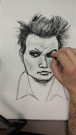 charcoal drawing Live highlight. #charcoaldrawing #drawing #art #youtubeartist