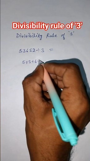 53652 Divisible by 3 or Not? 🔥 Divisibility Rule of 3 Trick 🤯