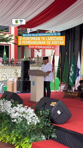 Protokol dan Komunikasi Pimpinan Setda Kabupaten Kuningan on Instagram: "Menteri Pendidikan Dasar dan Menengah RI @abe_mukti didampingi Bupati dan Wakil Bupati Kuningan meresmikan TK Labschool serta pembangunan SD Aisyiyah Kuningan. Momen ini menjadi langkah nyata dalam memperkuat fondasi pendidikan sejak usia dini, menghadirkan lingkungan belajar yang berkualitas, inklusif, dan berkarakter bagi generasi penerus bangsa. #Mendikdasmen #Muhammadiyah #PendidikanUsiaDini"