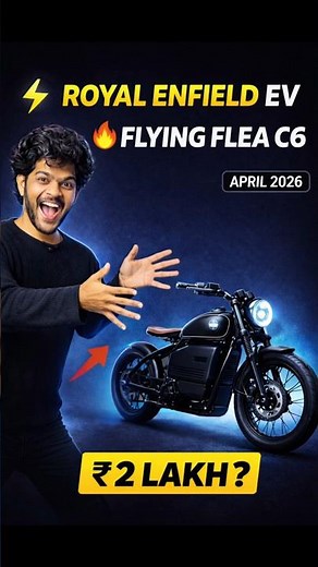 Royal Enfield First Electric Bike ⚡ Flying Flea C6 Spotted! Launch April 2026 🔥