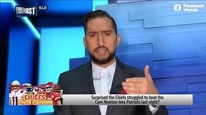 31K views · 208 reactions | "The Kansas City Chiefs are so much better than the whole AFC that we're now downgrading them for double-digit victories. They're now in a tier the Patriots once upon a time were. This was as close of a game as I've seen where 1 team never lead & it was never tied after 0." — Nick Wright | First Things First on FS1 | Facebook