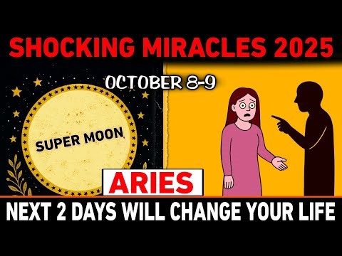 ♈ ARIES October 8–9 SUPERMOON 🌕 | 6 Shocking Prophecies That Will Change Your Life Forever 🚨
