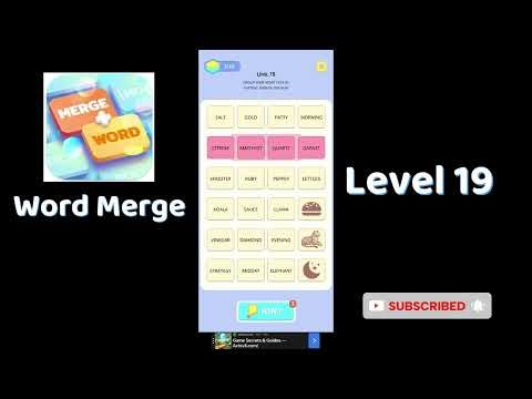 🧠 Word Merge Level 19 Answers | Step-by-Step Guide 🔠 | Go Answer