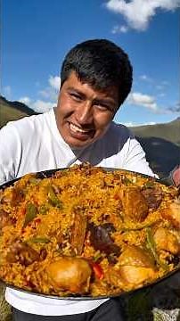 Qué riquita la PAELLA VALENCIANA. #paella #paellavalenciana #paellaespañola #peru #gastronomía