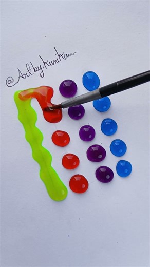 Top to bottom, bottom to top—smooth color flow 💧🎨 #ColorFlow #SmoothBlend #ArtByKunika