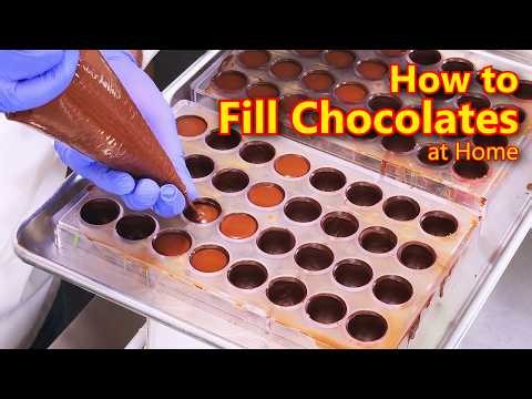 How to Fill, Cap, and Unmold Homemade Chocolates! Ep. 4 | Aroma Chocolates