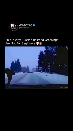 Men Savings on Instagram: "This dramatic clip comes from Russia, where railroad crossings are known for their unforgiving design and strict safety systems, and incidents like this have gone viral over the years as stark warnings rather than isolated accidents, because many Russian crossings—especially in rural and snowy regions—use physical road blockers, double barriers, and high-speed rail lines that leave almost zero margin for error, and when a train is approaching, the system activates aggr