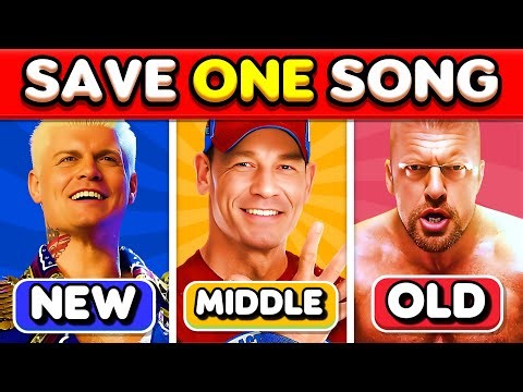 Save ONE WWE Superstar Theme Song! 🎶🔥 New Era vs Middle vs Old 🕰️ | WWE Music Quiz