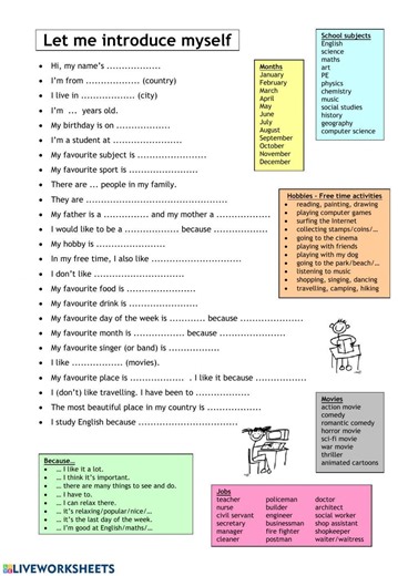 Introduce myself activity