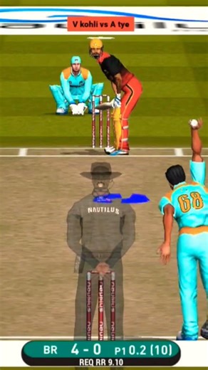 #V kohli vs a tye #shorts #cricketshorts #realcricket22 #realcricket22multiplayer