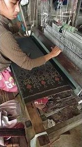 traditional silk weaving by hand#