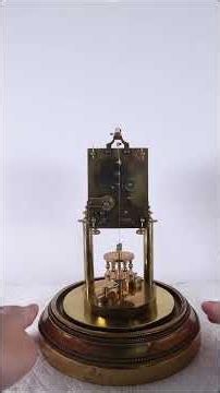 Antique German 400 Day Anniversary Clock with Disc Torsion Pendulum